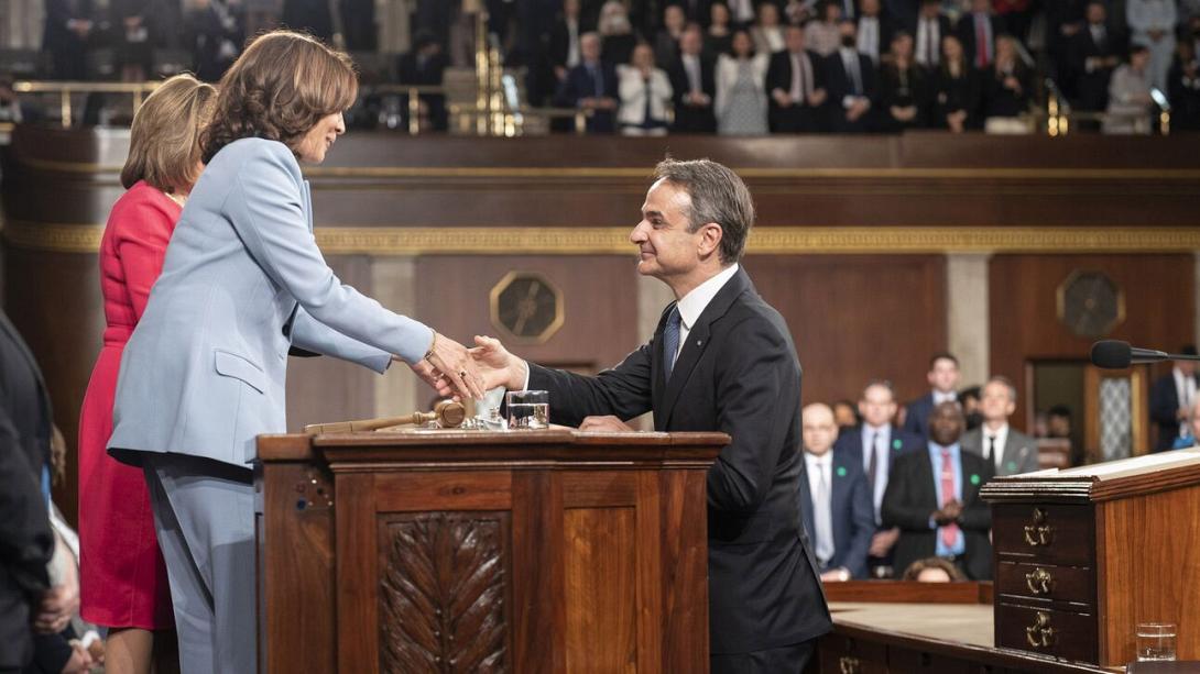 κάμαλα χάρις κυριάκος μητσοτάκης