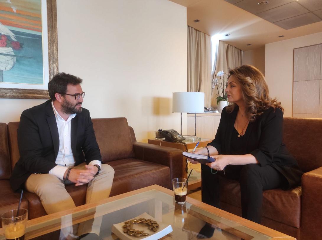 Συνάντηση Αντιδημάρχου τουρισμού με την πρόεδρο του ΕΟΤ 