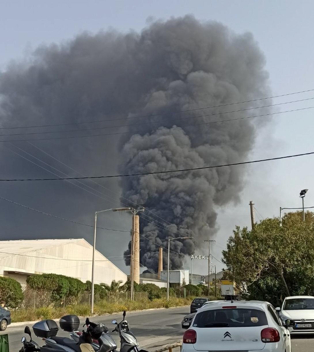 Ηράκλειο: Η Ένωση Ιδιωτικών Υπαλλήλων για τη φωτιά στη ΒΙ.ΠΕ.