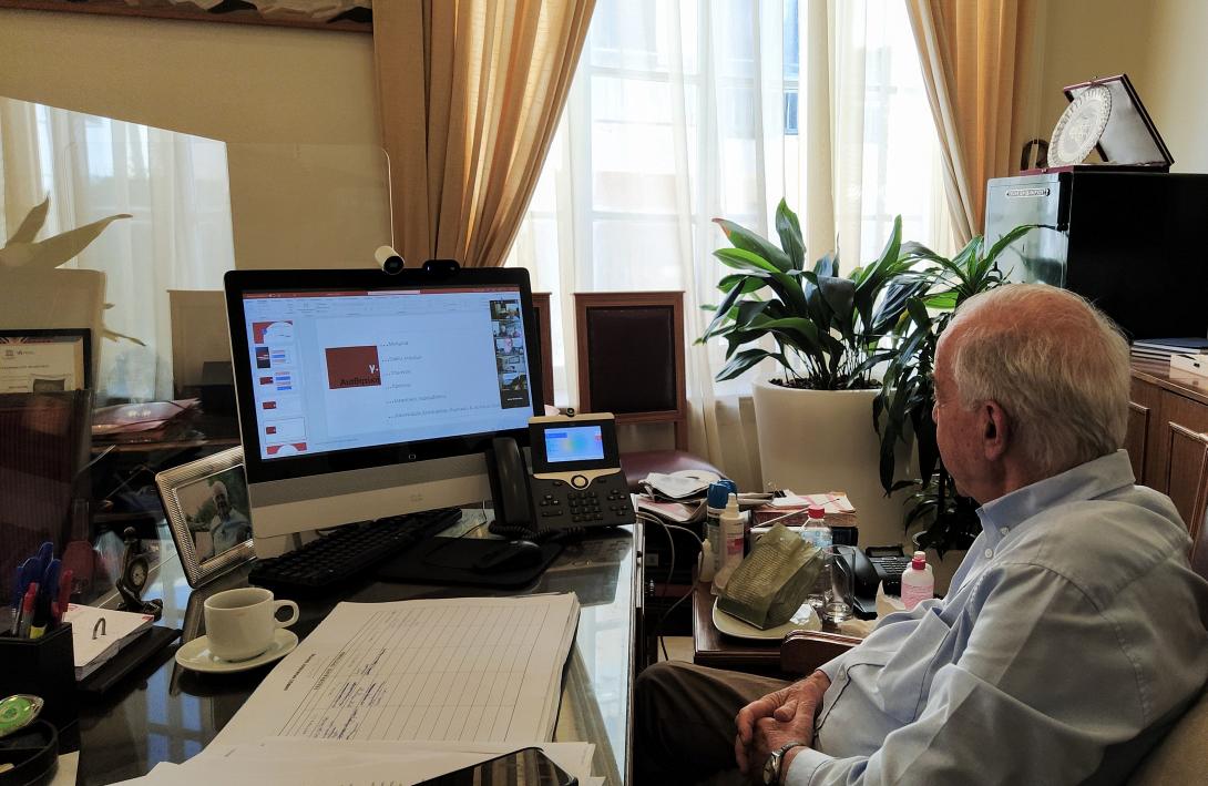 Τηλεδιάσκεψη για την δημιουργία Πολιτιστικής Διαδρομής στην πόλη του Ηρακλείου