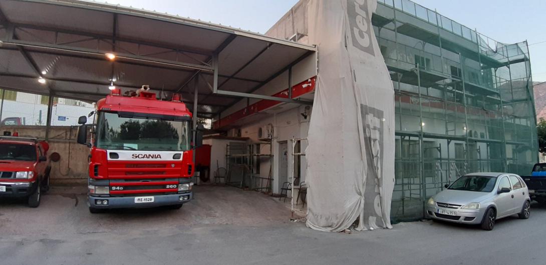 Δήμος Χερσονήσου: Άλλαξε όψη το κτίριο του Πυροσβεστικού Κλιμακίου