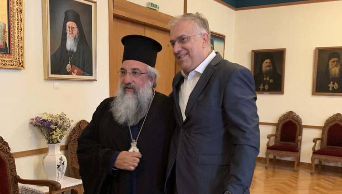 Συνάντηση Αρχιεπισκόπου Κρήτης με τον Υπουργό Προστασίας του Πολίτη