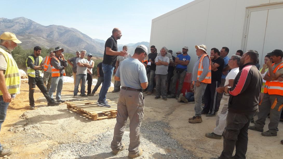 Αεροδρόμιο Καστελίου: Τρίωρη στάση εργασίας για τους εργατοτεχνίτες