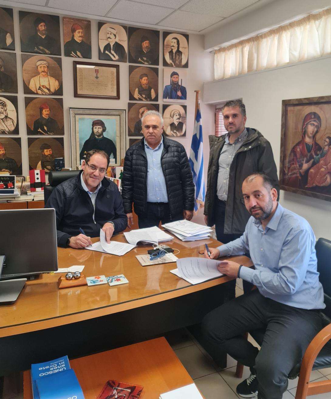 Σύμβαση για την στατική ενίσχυση του Δημαρχείου Ανωγείων