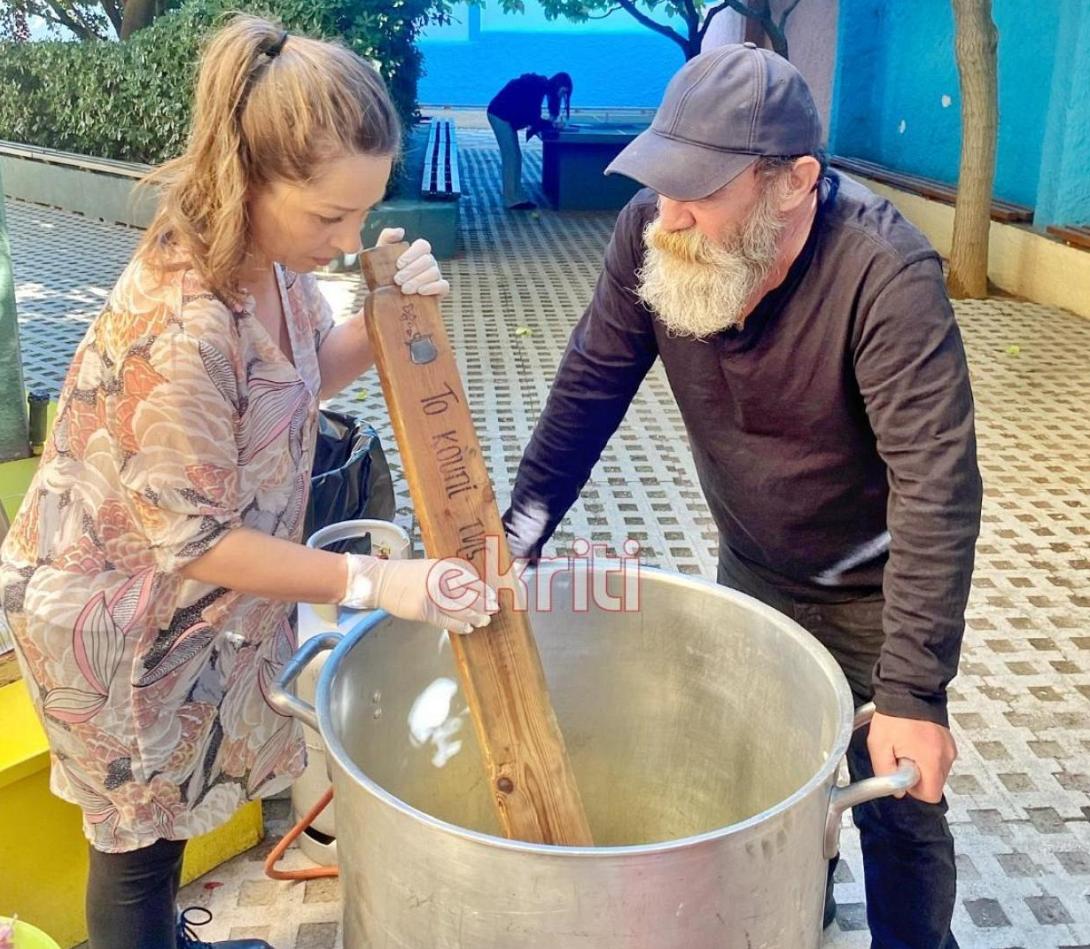 Κατερίνα Λένη στην κοινωνική κουζίνα "ο άλλος άνθρωπος"