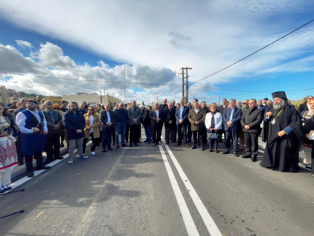 Εγκαινιάστηκε η νέα γέφυρα Σταυρωμένου στο Ρέθυμνο