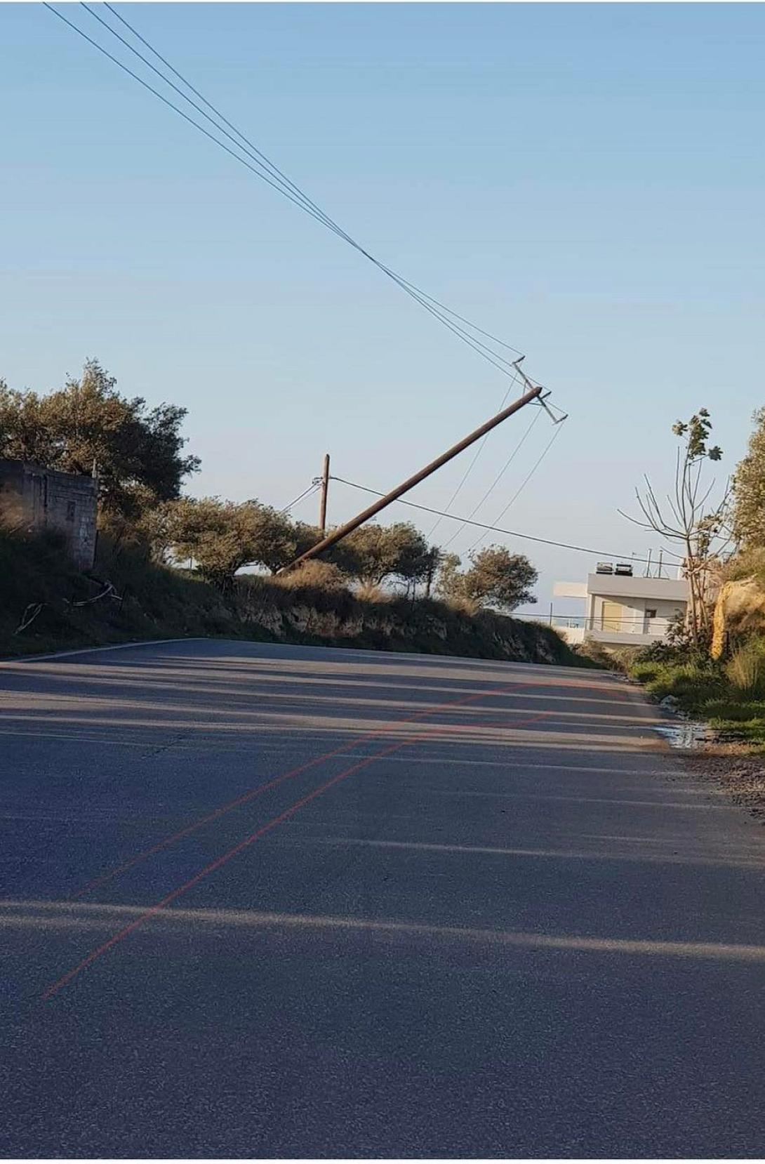 Πολλά προβλήματα δημιουργούν οι ισχυροί νοτιάδες που πνέουν στο νησί.