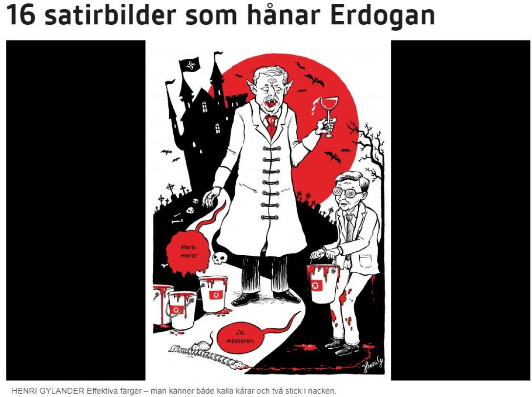 γελοιογραφια Ερντογαν