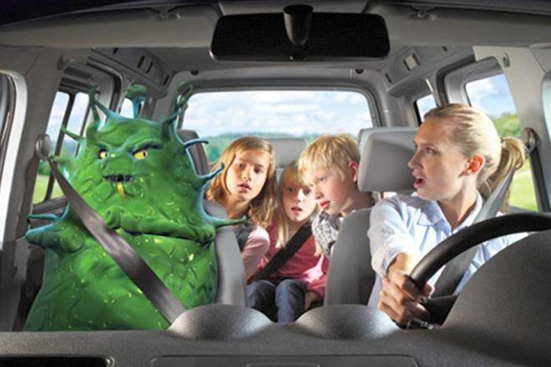 μικρόβια στο αυτοκίνητο