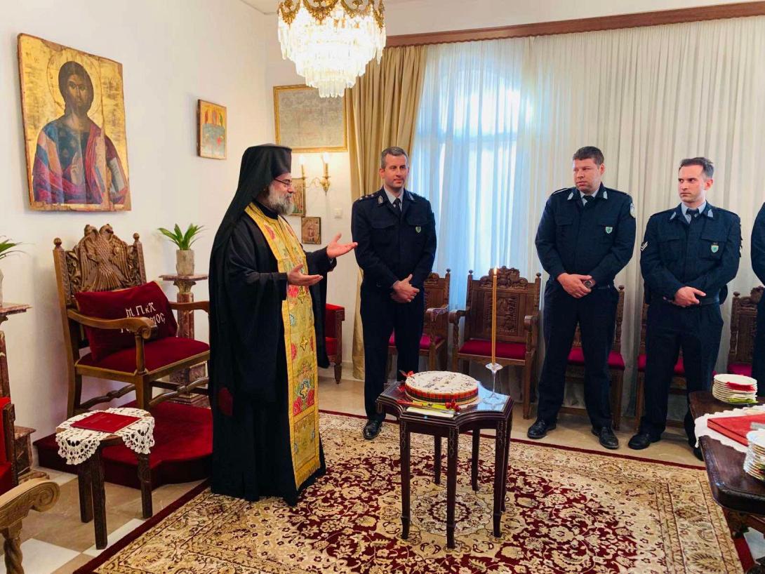 το Τμήμα Τροχαίας Αγίου Νικολάου με επικεφαλής το Διοικητή του Α/Β Ζερβάκη Πέτρο