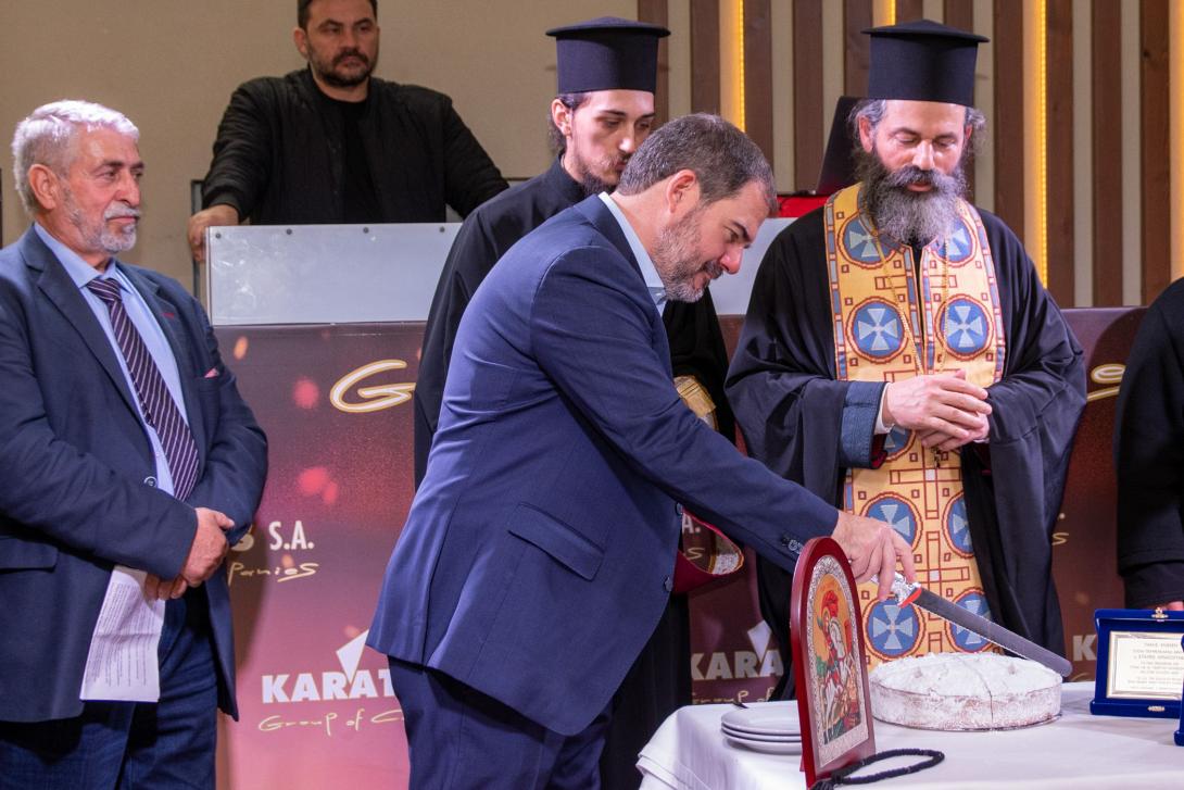 Βράβευση Καράτζη στην Ιερά Μονή Αγίου Γεωργίου Επανωσήφη