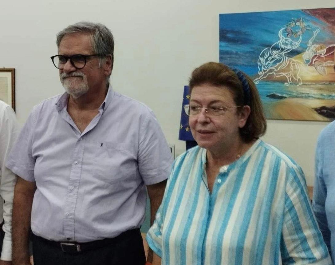 Στο υπουργείο Πολιτισμού ο Αντώνης Ζερβός - Συνάντηση με Μενδώνη