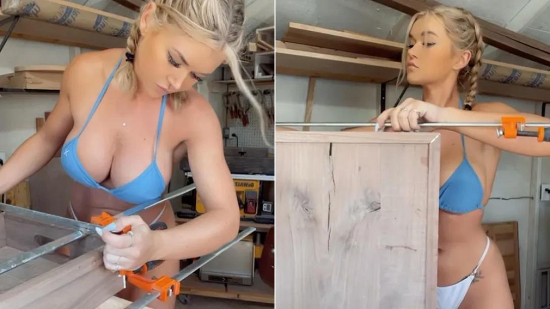 Η πιο σέξι ξυλουργός του κόσμου 