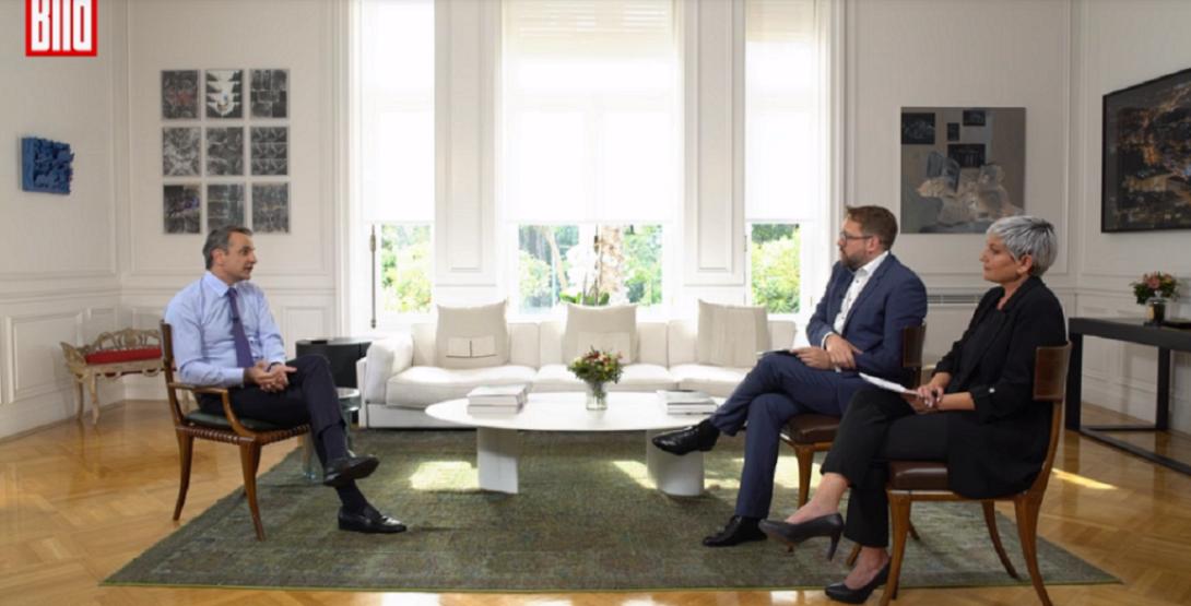 Κ. Μητσοτάκης στη Bild για φράχτη στον Έβρο