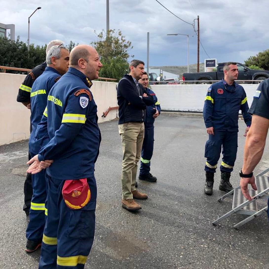 Αυγενάκης: Κοντά στο προσωπικό των Σωμάτων Ασφαλείας