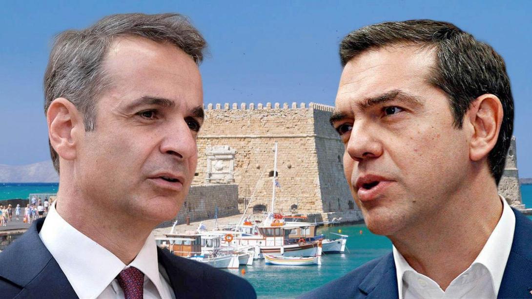 μητσοτάκης τσίπρας ηράκλειο