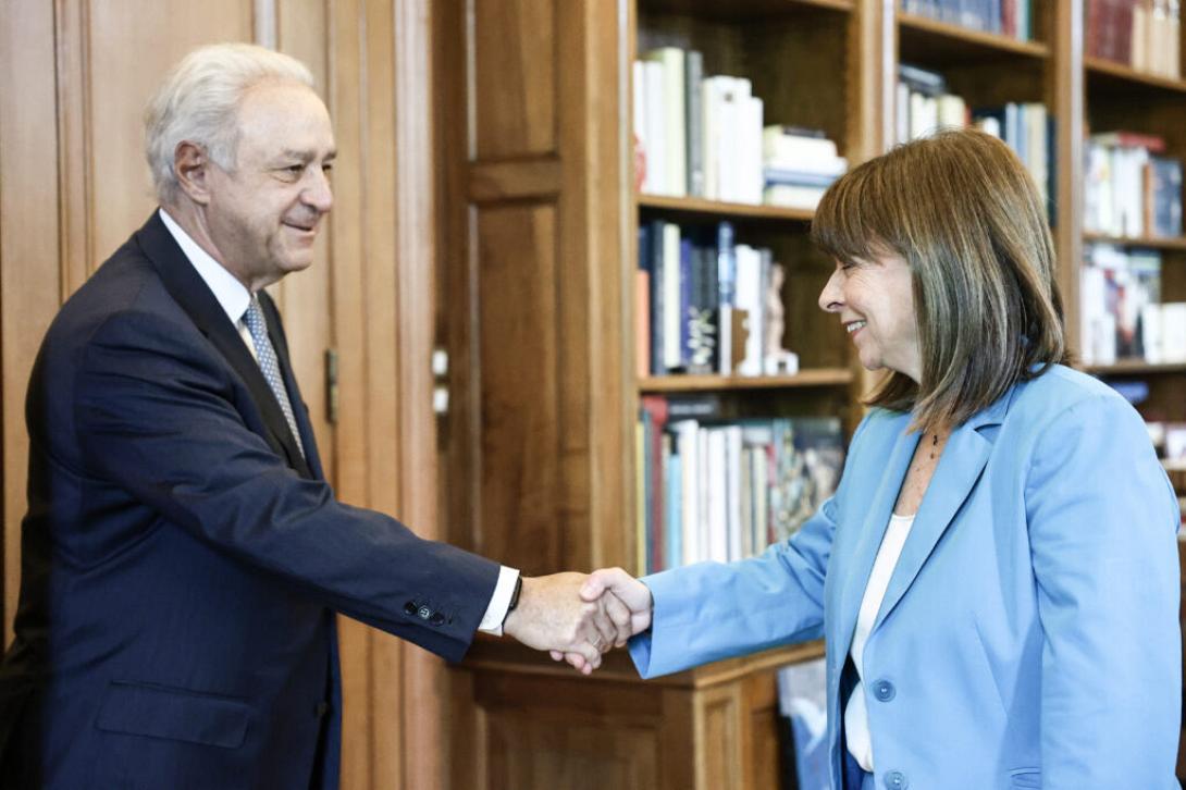 Στην Πρόεδρο της Δημοκρατίας μετά τις επαφές με την Τουρκία