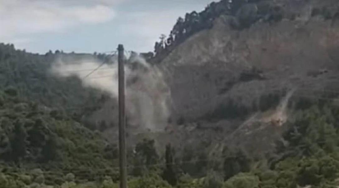 Κατολίσθηση στην Τραγάνα