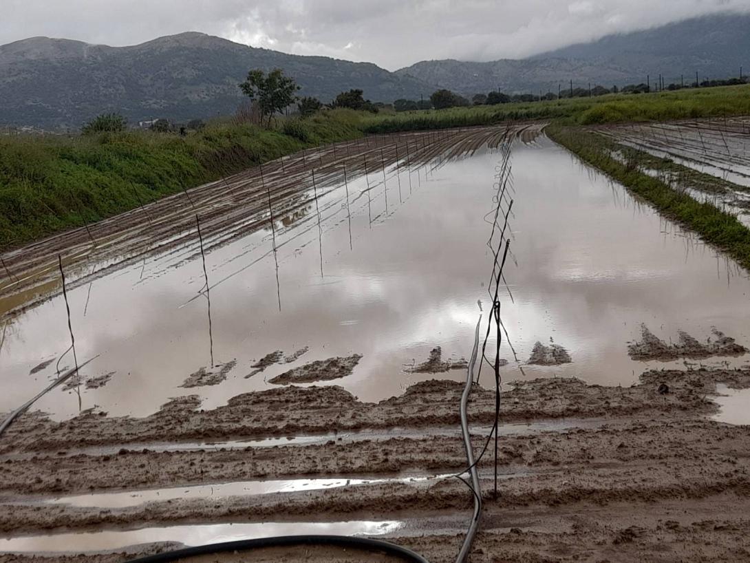 κακοκαιρια στο Οροπεδιο Λασιθιου