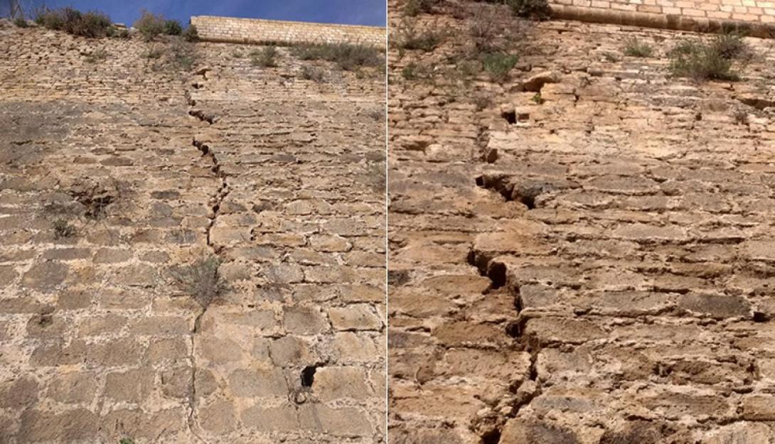 ενετικά τείχη ρηγματώσεις