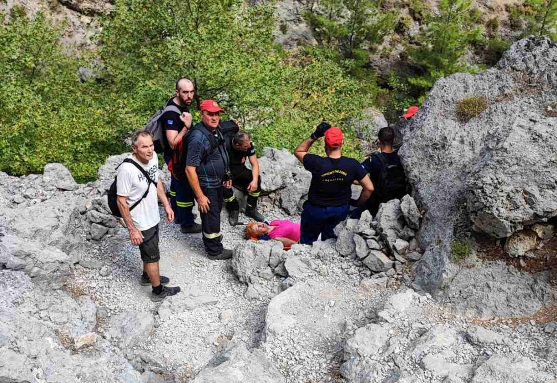 Τραυματισμός γυναίκας σε φαράγγι