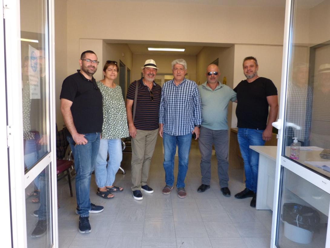 Επίσκεψη του υποψηφίου δημάρχου Γόρτυνας Αθ. Παπανικολάου στο Κέντρο Υγείας Αγίας Βαρβάρας