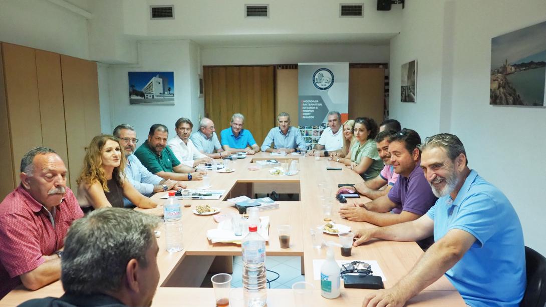 Συνάντηση του Αλέξη Καλοκαιρινού με τη Διοίκηση της ΟΕΒΕΝΗ