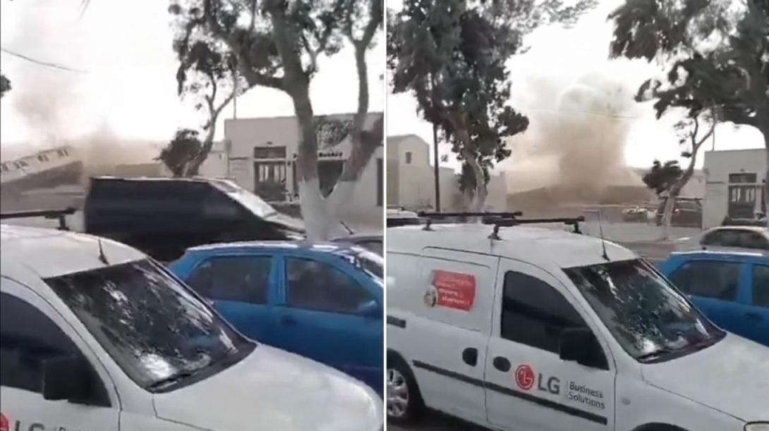 ανεμοστροβιλος Σαντορίνη