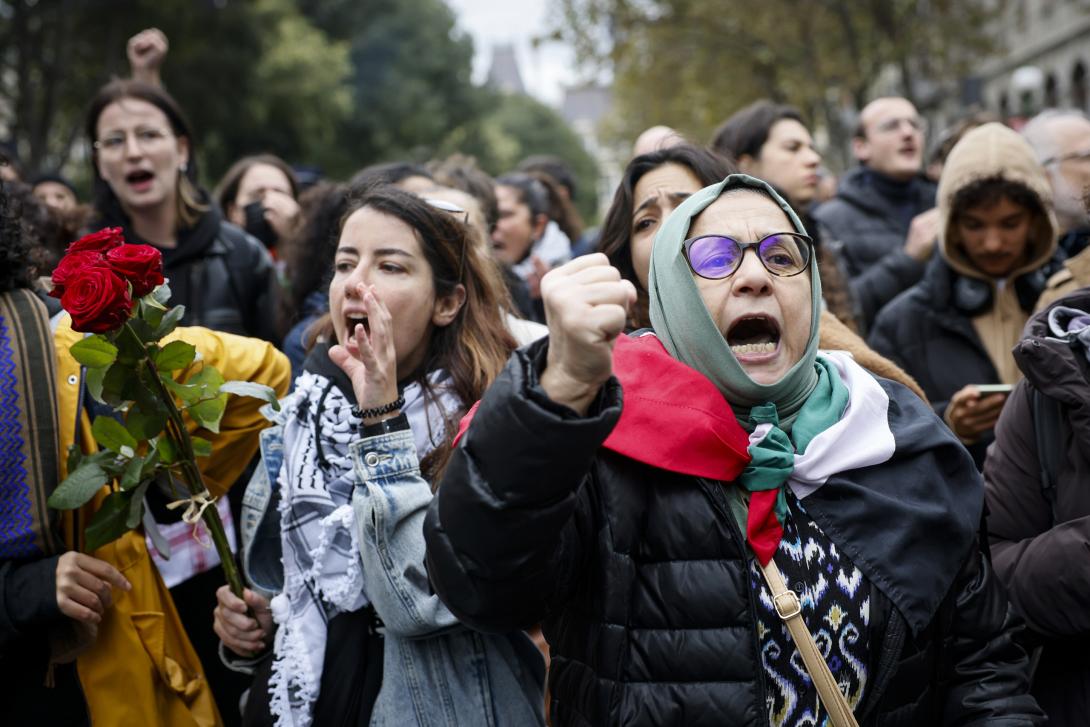 διαδηλωση για γαζα