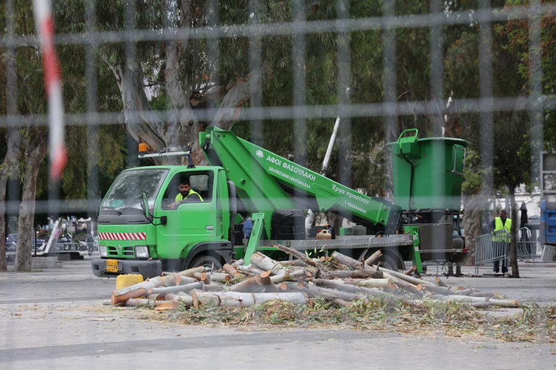 έργα στην Πλατεία Ελευθερίας