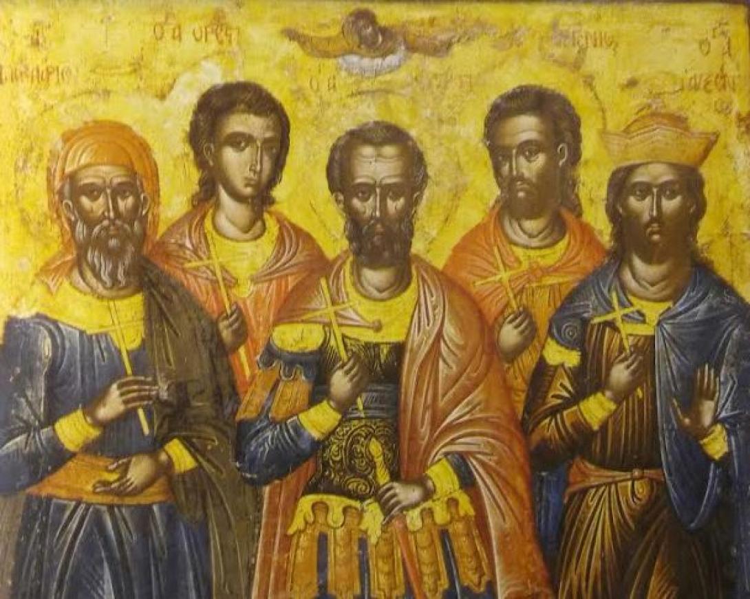 αγιοι αυξεντιος, ευστρατιος, ορεστης