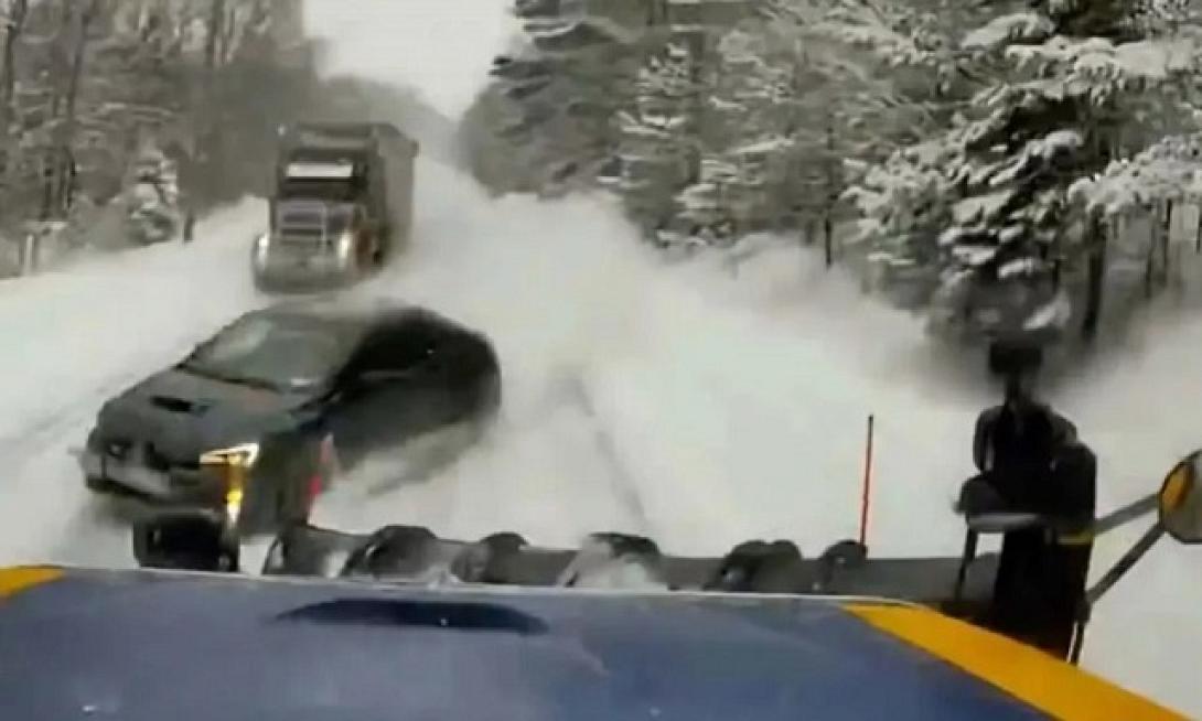 ΙΧ ατύχημα χιόνια