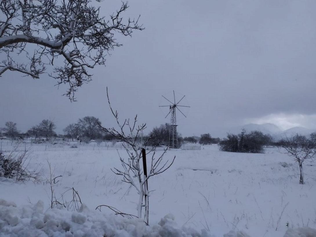 Χιόνια στο οροπέδιο
