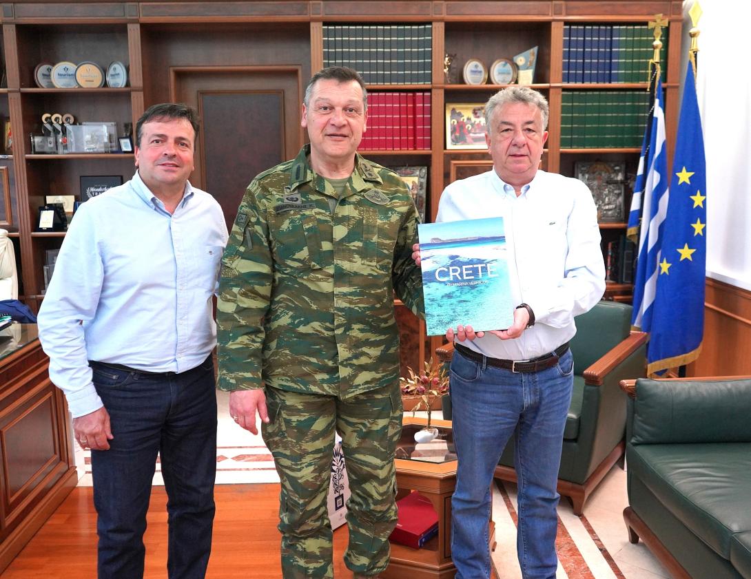 Ο νέος Διοικητής της ΣΕΑΠ επισκέφθηκε τον Περιφερειάρχη Κρήτης