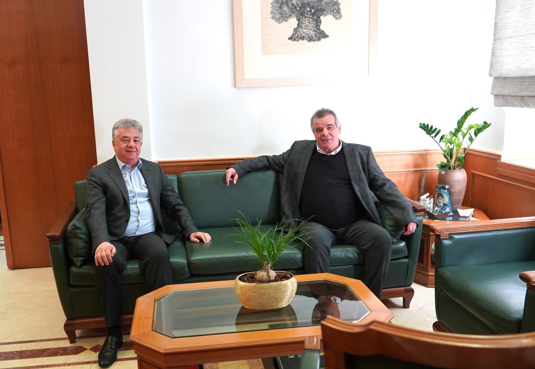 Συνάντηση Δημάρχου Αγ. Βασιλείου με τον Περιφερειάρχη Κρήτης