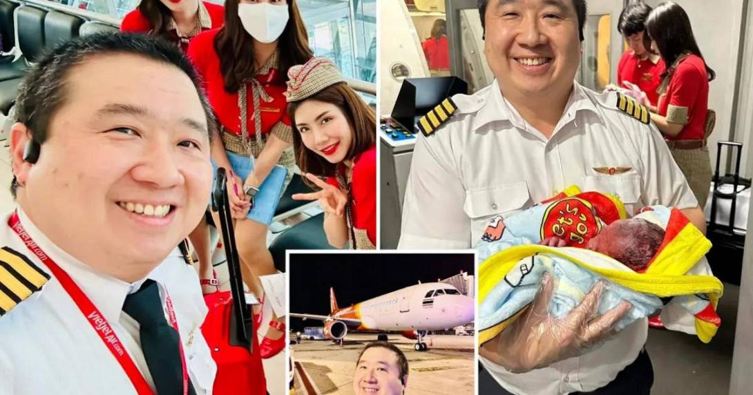 γέννα στο αεροπλάνο