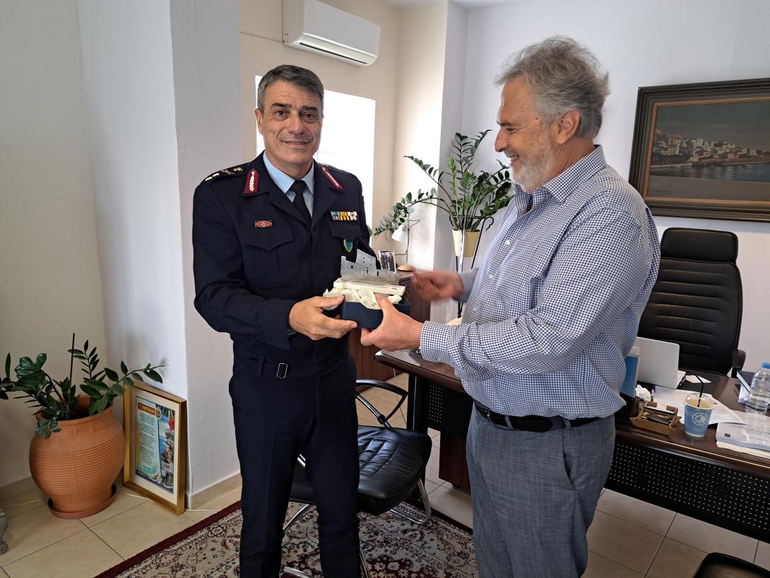 Eπίσκεψη του Γενικού Περιφερειακού Αστυνομικού Διευθυντή Κρήτης, Υποστράτηγου κ. Σπυριδάκη