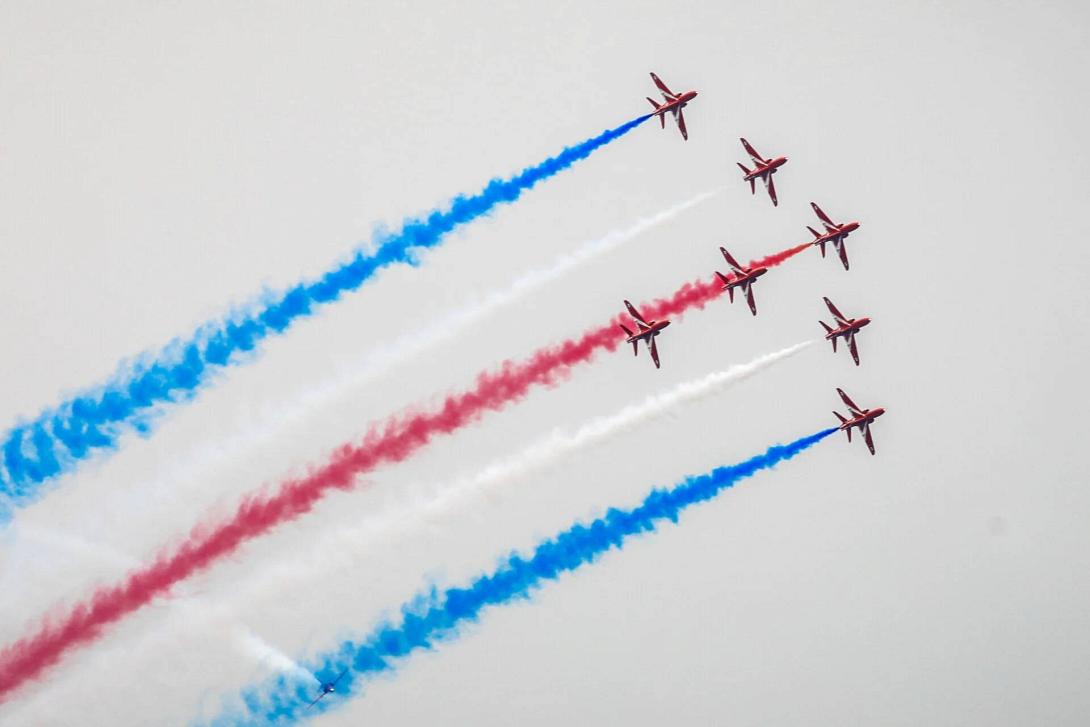 red arrows