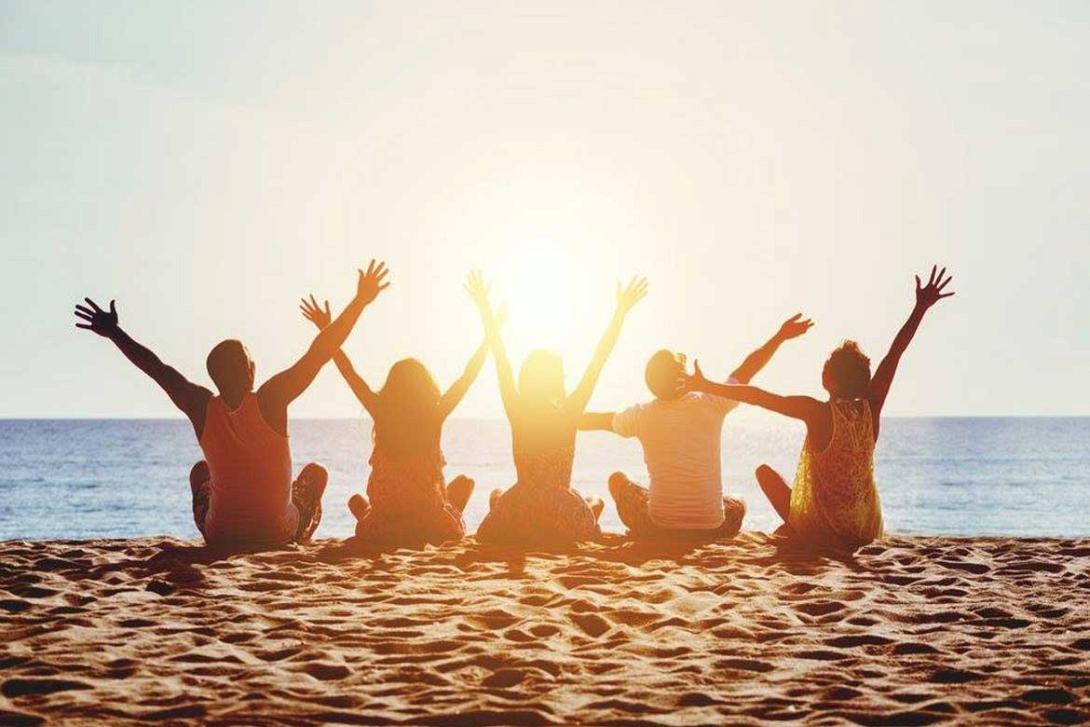 παραλία - φίλοι