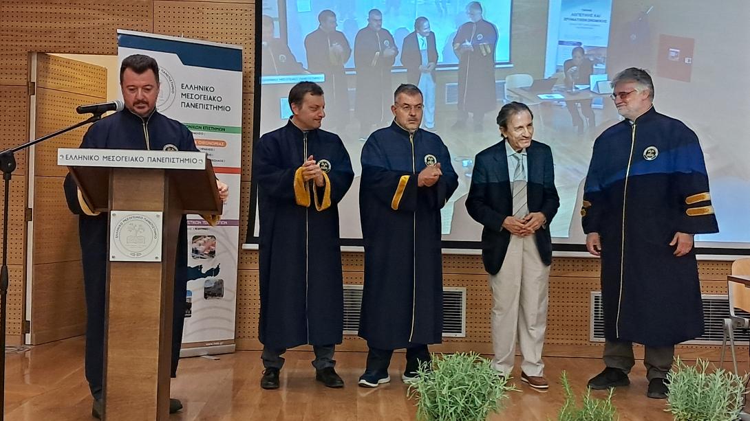 Αναγόρευση του Δρ Χρήστου Σκιαδά σε Επίτιμο Διδάκτορα 