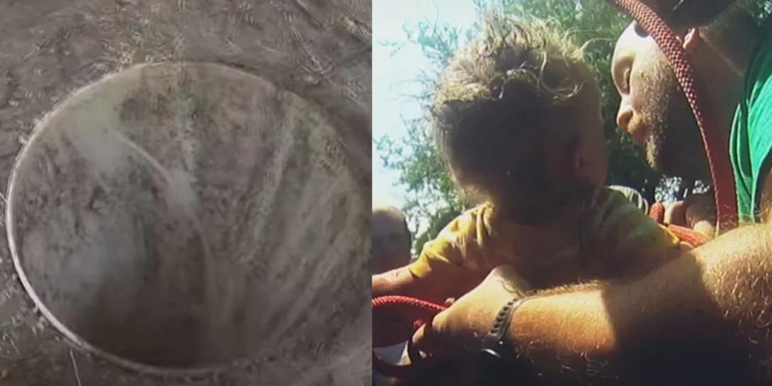 διάσωση πηγάδι μωρό