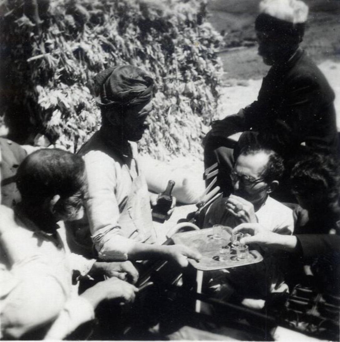 Νίκος Καζαντζάης στ' ανώγεια