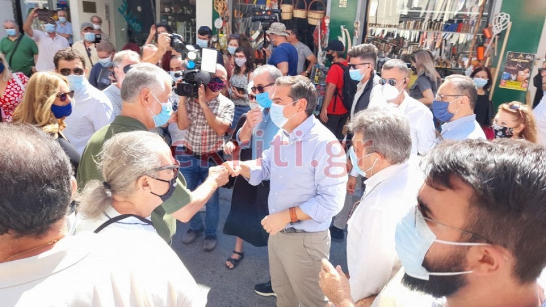 ο αλέξης τσίπρας στο Ηράκλειο