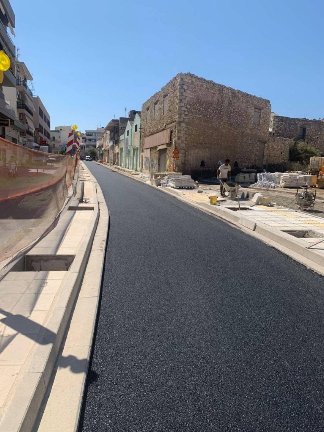 Η δεύτερη φάση στα έργα ανάπλασης της Λεωφ. Αρχιεπισκόπου Μακαρίου προχωρά προς την ολοκλήρωσή της.