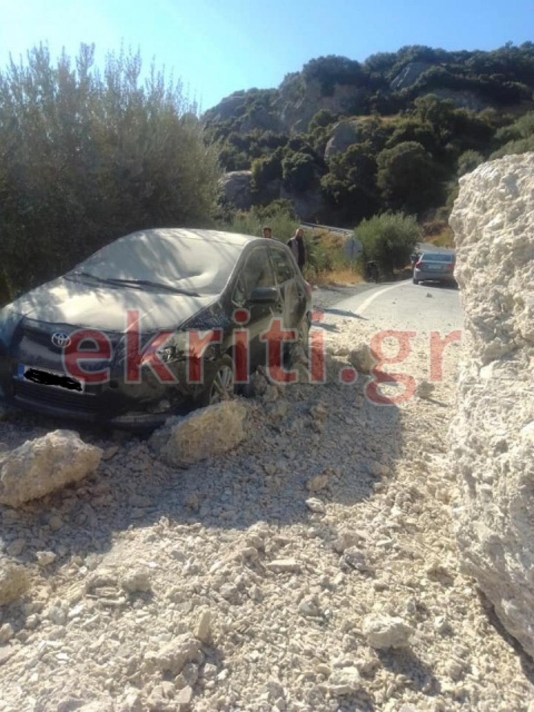 Κατολισθήσεις στο δρόμο προς Προφήτη Ηλία