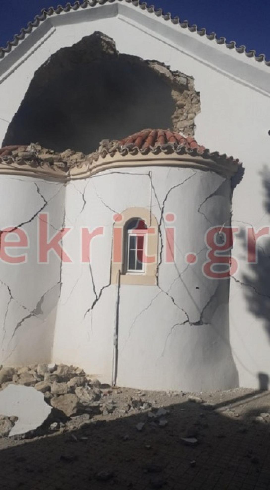 Ιερος Ναος Αγια Τριαδα Μαχαιρας Αρκαλοχωρι - Ο εγκέλαδος "λάβωσε" την εκκλησία