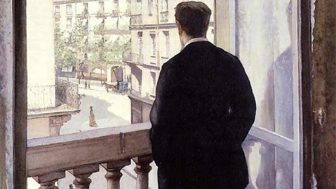 (Νεαρός στο παράθυρό του