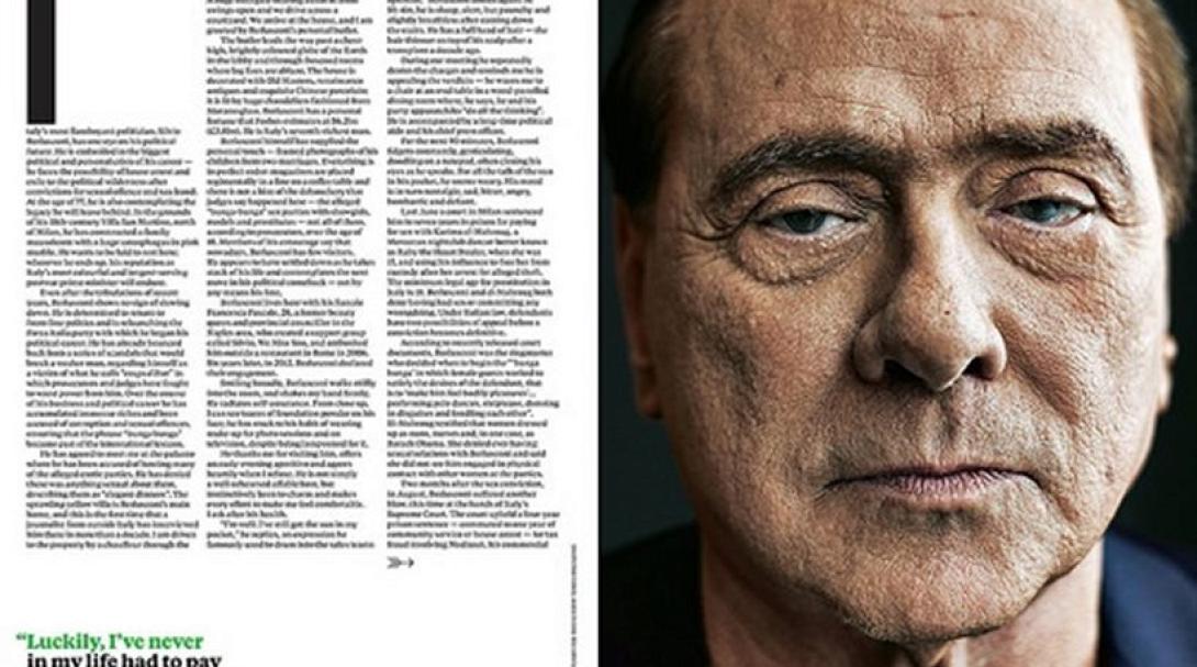 Ο Σίλβιο Μπερκουσκόνι έβγαλε το μακιγιάζ