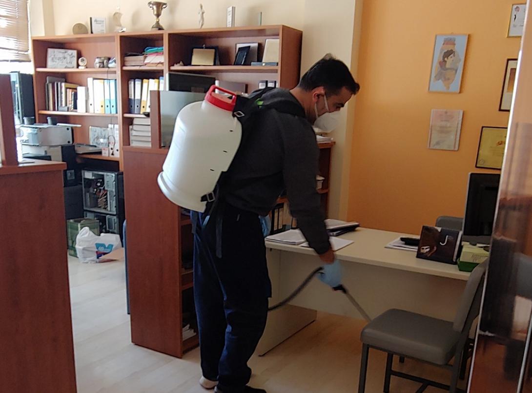 Απολύμανση σε σχολείο του Ηρακλείου