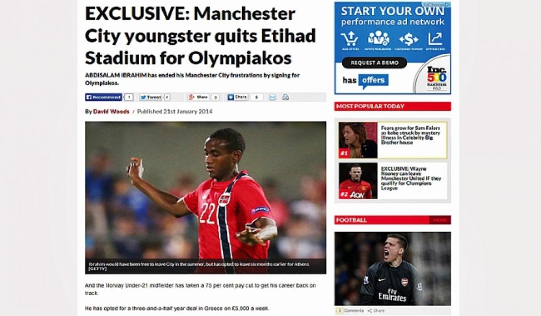 Πήρε Ιμπραίμ ο Ολυμπιακός και τον δανείζει στον Εργοτέλη 